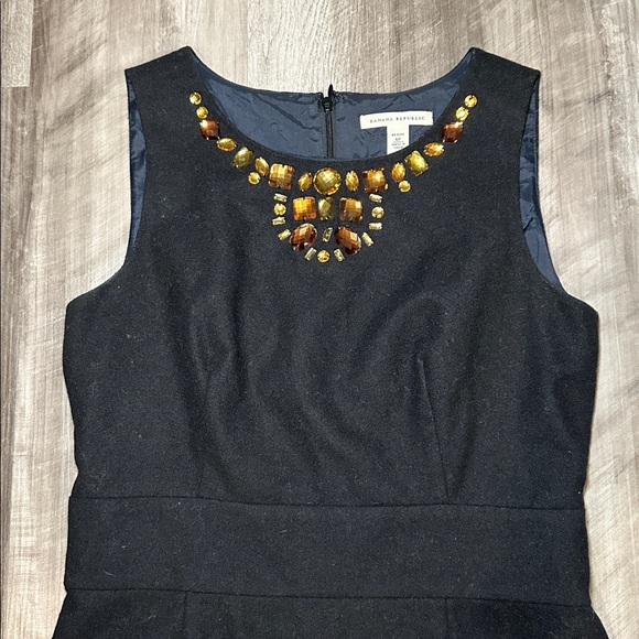 Banana Republic Wool Blend Jewel Embellished Dress - 6P - Picture 5 of 8